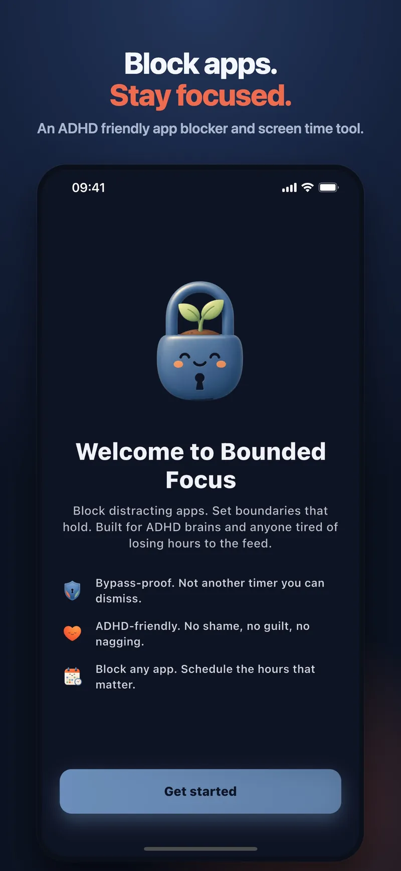 Bounded Focus screen 1
