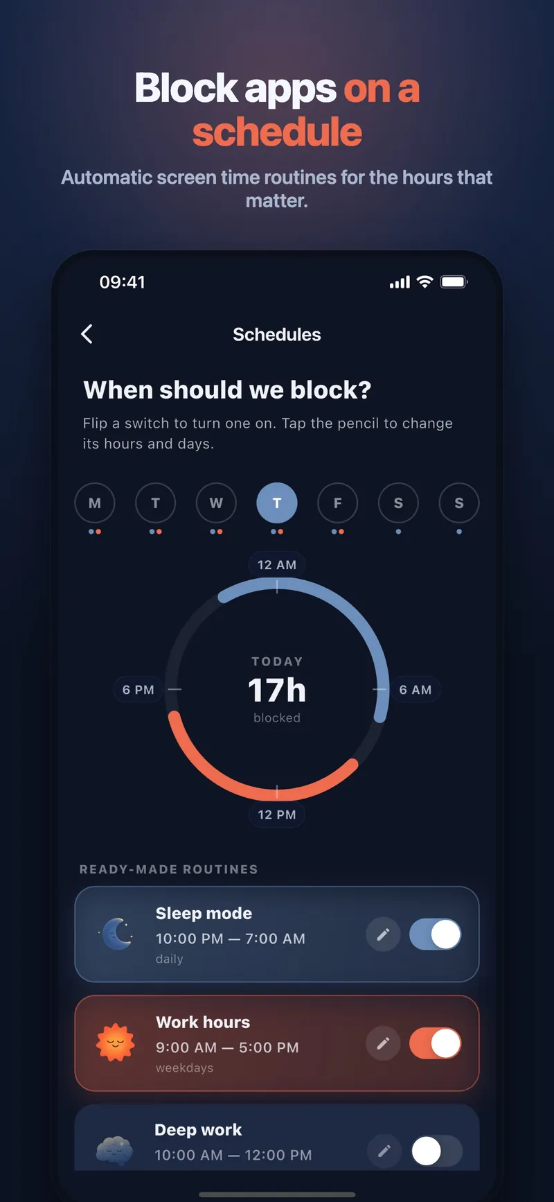 Bounded Focus screen 3