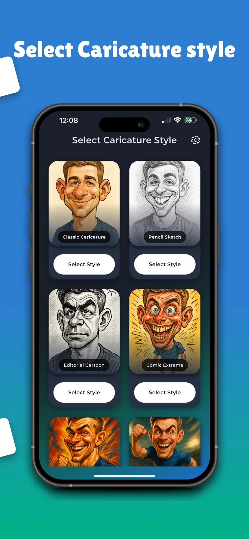 Caricature AI screen 1