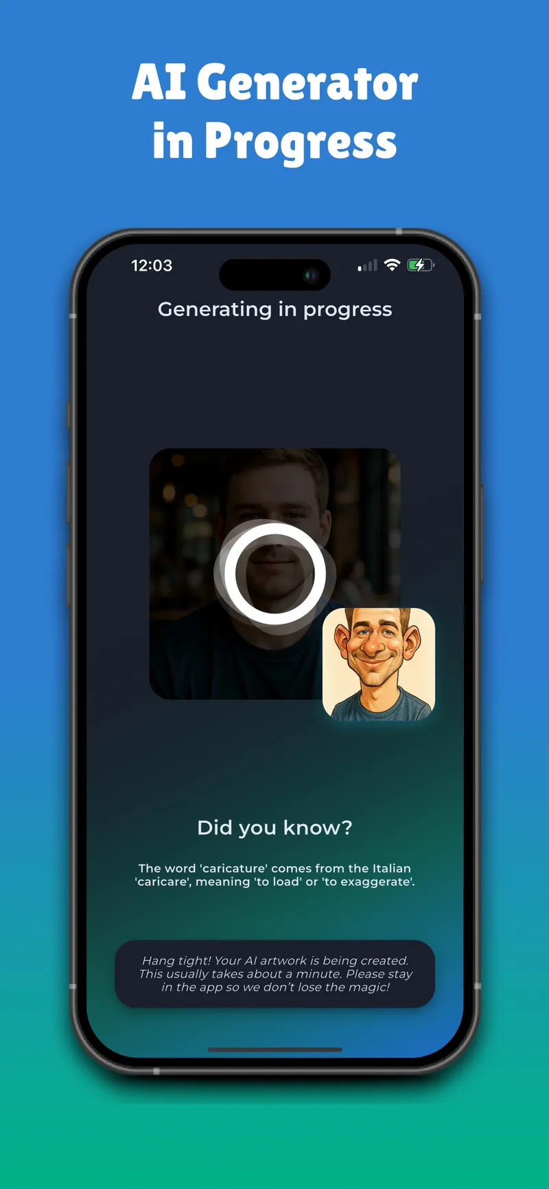 Caricature AI screen 3