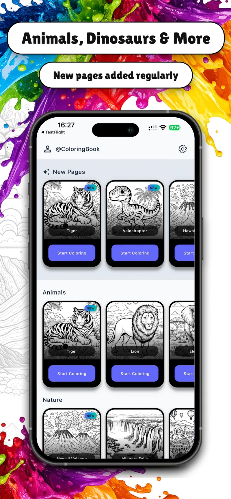 Coloring Book screen 2