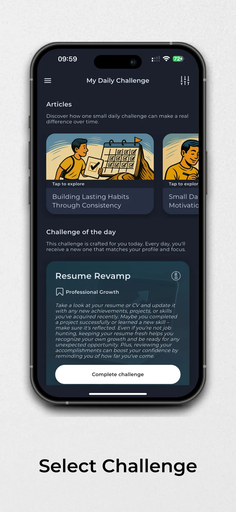 Daily Challenge screen 4