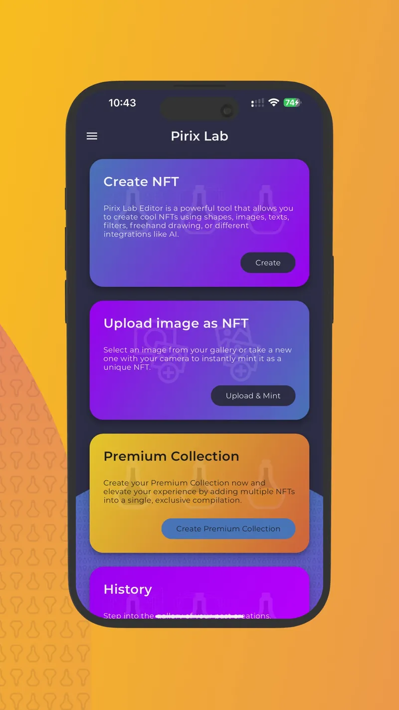 Pirix Lab screen 2