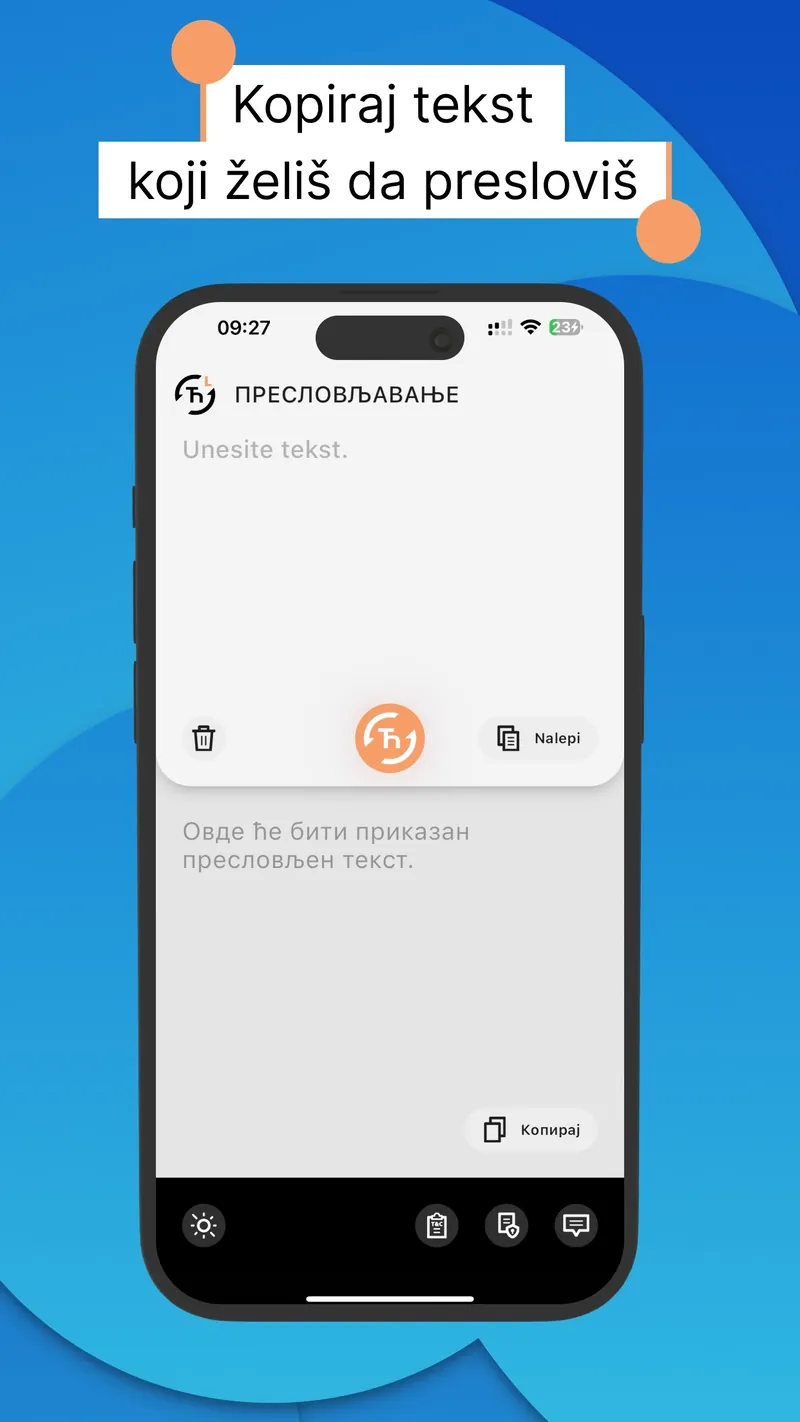Preslovljavanje screen 2